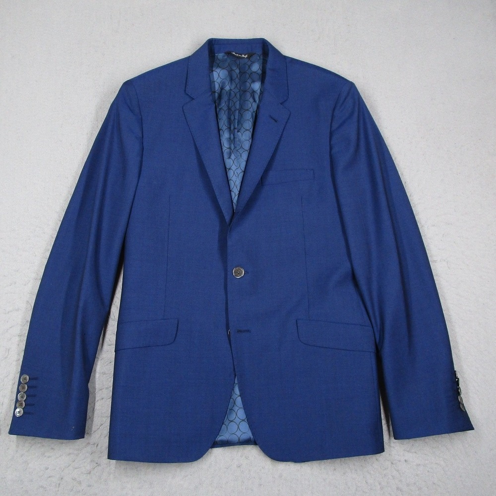 Paul Smith London Suit Mens 40R The Kensington Blue Wool Mohair Italy